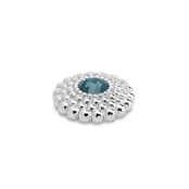 Kosmic Bubbly Flower Steen Retro Blue