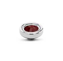 Vivid Button Steentje Cherry Chocolate