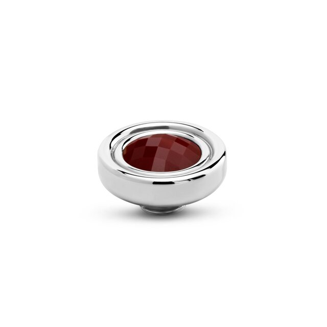 Vivid Button Steentje Cherry Chocolate