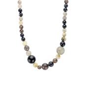 On Trend Kralenketting Grijstinten 61691Mix01