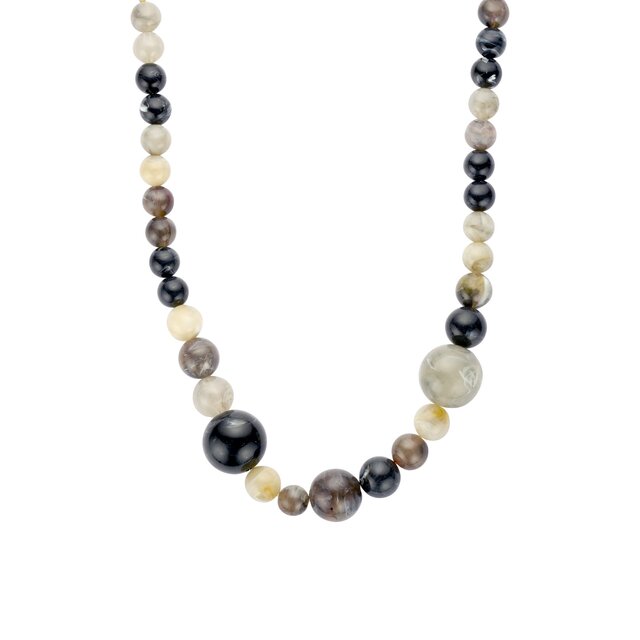 On Trend Kralenketting Grijstinten 61691Mix01