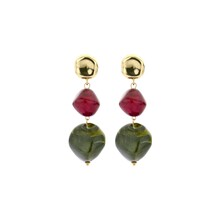 High Fashion Groene Oorbellen 84327Mix03