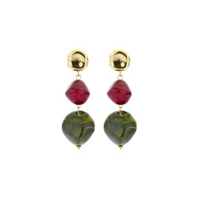 High Fashion Groene Oorbellen 84327Mix03
