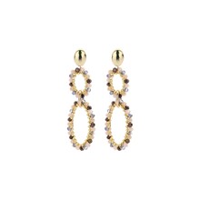 Royal Jewels Bruine Oorbellen 84300Mix08