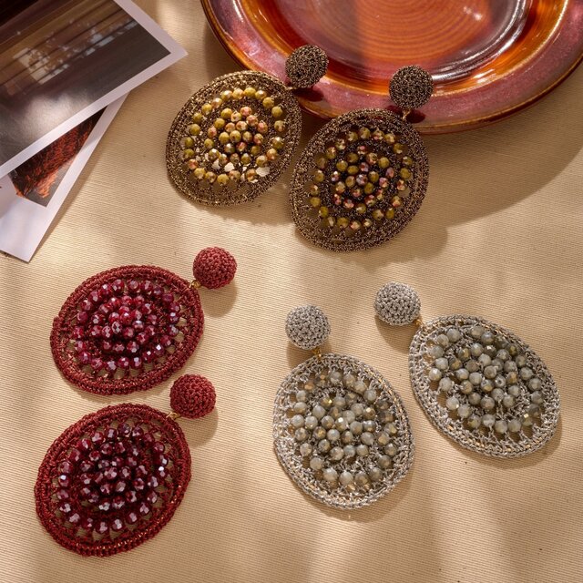 Sparkly Statements Bruine Oorbellen 84318Mix07