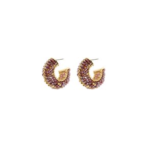 Sparkly Statements Paarse Oorbellen 84312Mix08