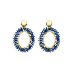 Blauwe Fall Winter Oorbellen 84306Mix05