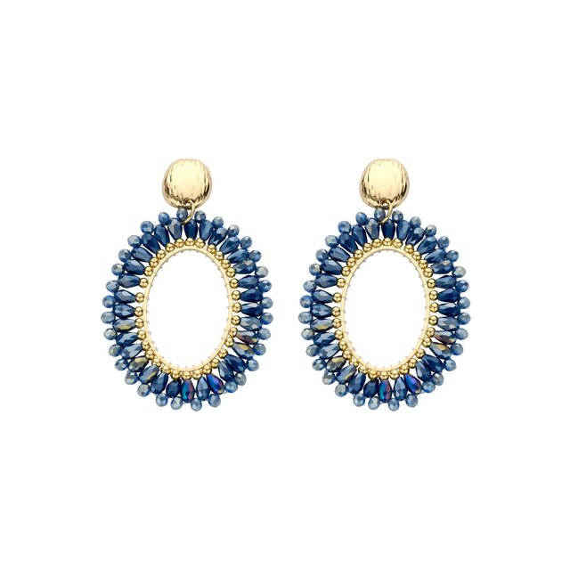 Blauwe Fall Winter Oorbellen 84306Mix05