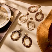 Blauwe Fall Winter Oorbellen 84306Mix05