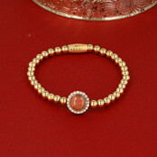 Berry Quartz Armband – Goudkleurige finesse