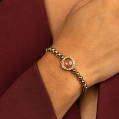 Berry Quartz Armband – Goudkleurige finesse