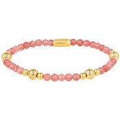 Berry Quartz armband – Stainless Steel 14k Goud