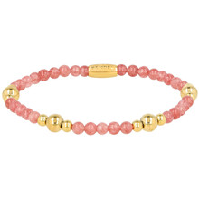 Berry Quartz armband – Stainless Steel 14k Goud