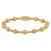Gouden kralenarmband met speels effect - originele armband