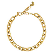 Schakelarmband goud, fijn detail, groots effect