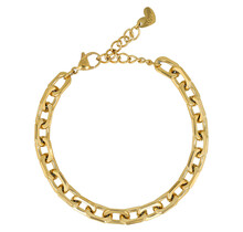 Schakelarmband goud, fijn detail, groots effect