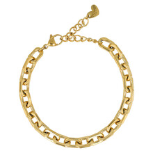 Schakelarmband goud, fijn detail, groots effect