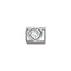 Nomination Nomination Link - 330606-010 - Classic CL FACETED STONES - Heart with Dots rich Setting White