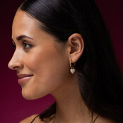 Gouden Oorringen met zirkonia hartjes - My Bendel