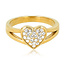My Bendel Gouden ring met zirkonia hart - My Bendel