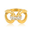 My Bendel My Bendel gouden ring stainless steel – elegante ring met zirkonia