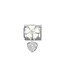 Nomination Nomination Link - 331814-04- Classic CHARMS - White Flower with Heart