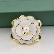 Sjaal Ring Flora Wit