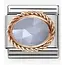 Nomination Nomination Link Rosékleurig - 430507-33 - Classic RICH SETTING STONE - Blue Banded Agate