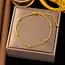 Goodies Stainless Steel Enkelbandje Bolletjes Goud – Minimalistisch & Waterproof