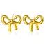 Goodies Stainless steel strik oorbellen goud – statement studs