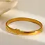 Goodies Stainless Steel Bangle Armband met Hartje – Minimalistisch Goud
