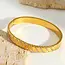 Goodies Gouden Bangle Armband met Zirkonia Rij – Stainless Steel