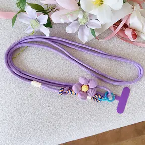 Telefoonkoord Bloem Lang Paars