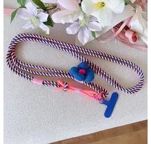 Telefoonkoord Bloem Lang Blauw