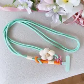 Telefoonkoord Bloem Lang Licht Blauw