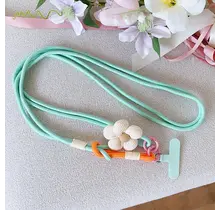 Telefoonkoord Bloem Lang Licht Blauw