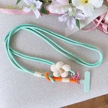 Telefoonkoord Bloem Lang Licht Blauw