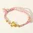 Goodies Vriendschapsarmbandje met stainless steel schildpad – kleurrijk summer armbandje - Roze