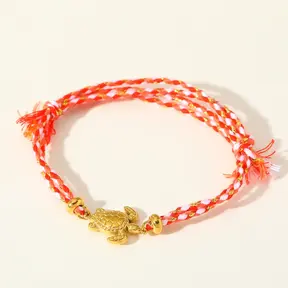 Summer Friendship Armbandje Schildpad Rood-Roze
