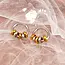 Goodies Stainless steel bicolor oorbellen met ringen – goud/zilver hoops