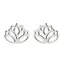 Goodies Stainless Steel Lotus Oorstekers – Trendy Lotus Flower Studs