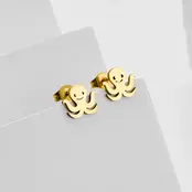 Stainless Steel Octopus Oorstekers – Trendy Zeedier Studs