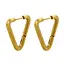 Goodies Geometrische oorbellen driehoek stainless steel – goud of zilver hoops
