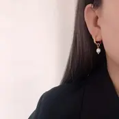 Pearl Hoop Oorringen