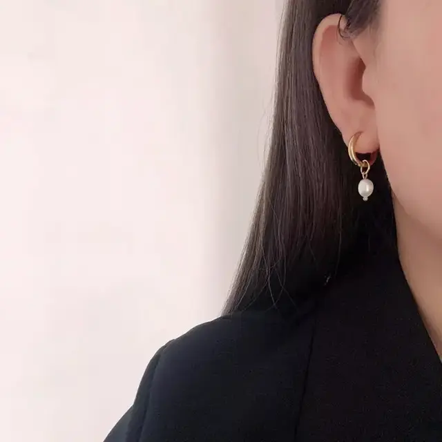 Pearl Hoop Oorringen