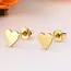 Goodies Stainless Steel Hart Oorstekers – Minimalistische Studs Goud/Zilver