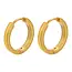 Goodies Minimalistische ronde oorbellen stainless steel – goud of zilver 14mm
