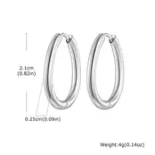 Stainless steel hoops goud – minimalistische ronde oorbellen