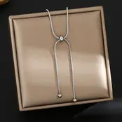 Stainless Steel Y-Ketting Staaf Goud & Zilver – Minimalistisch & Waterproof
