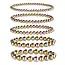 Goodies Stainless Steel Armband Two Tone Kralen – Goud & Zilver Ball Bracelet